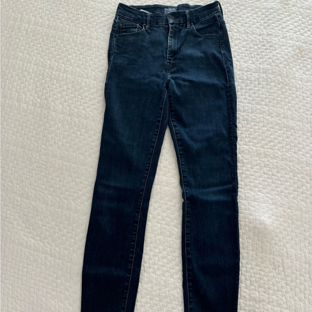 Mother High waisted ankle fray denim